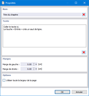 Insérer du texte brut