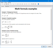 Exemples de formules