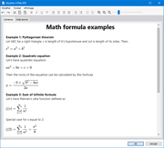 Exemples de formules