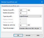 Générer le profil de vent