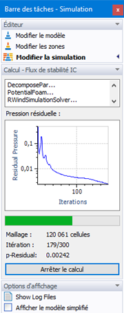 Calcul – Flux stationnaire