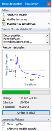 Calcul – Flux stationnaire
