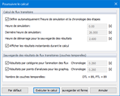 Poursuivre le calcul, Flux transitoire