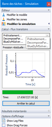 Calcul – Flux transitoire