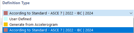 Sélectionner le type de définition