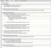 Modifier la configuration pour l’ELU - Surfaces