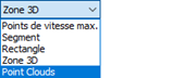 Paramètres des lignes de flux, Type de l’origine des points