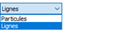 Paramètres des lignes de flux, Type de particules