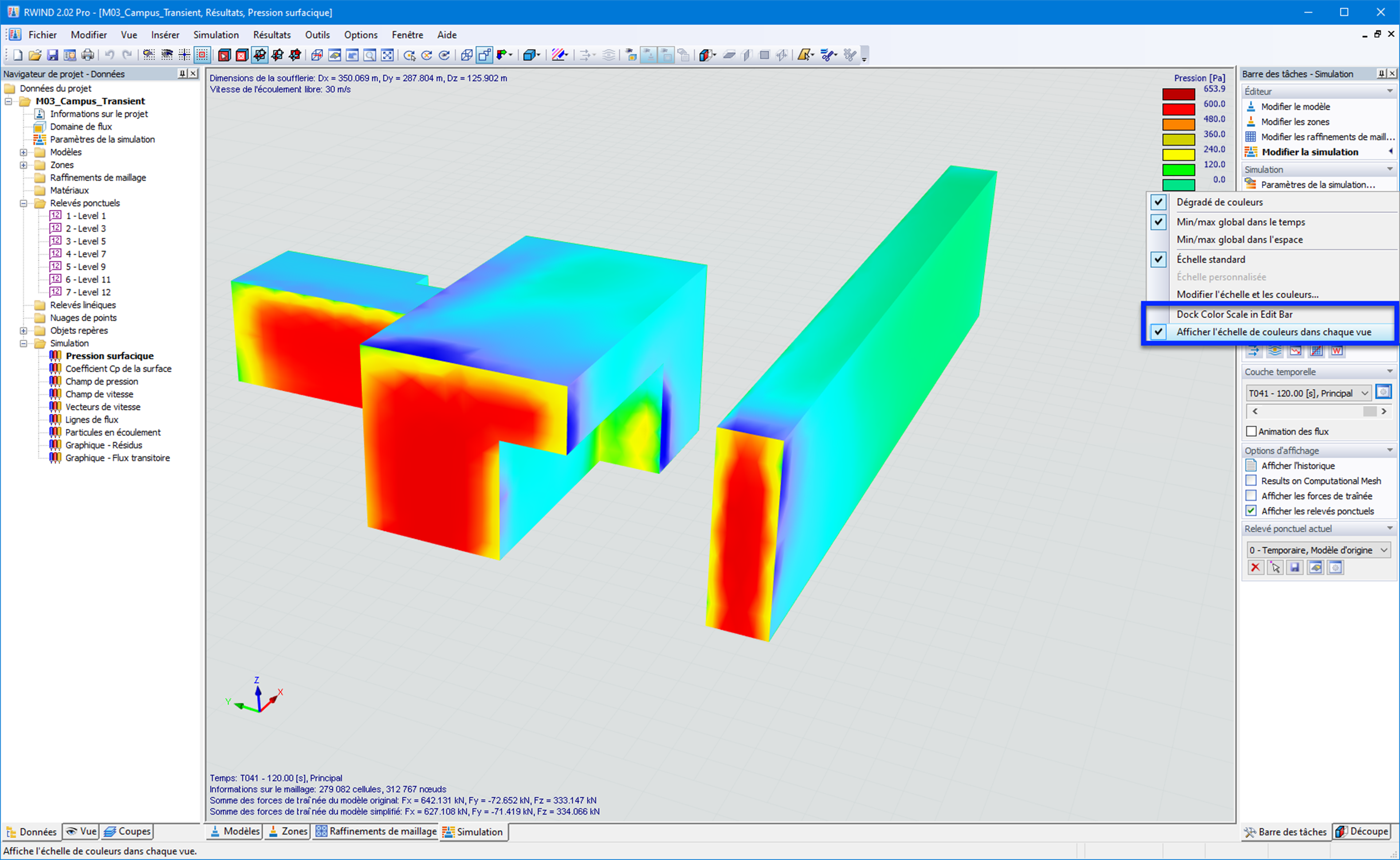 Ancrage de l’échelle de couleurs