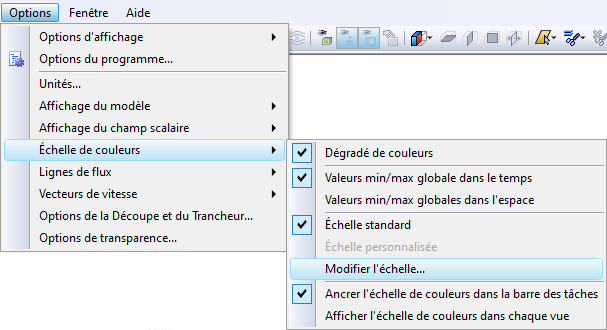 Modification de l’échelle de couleurs