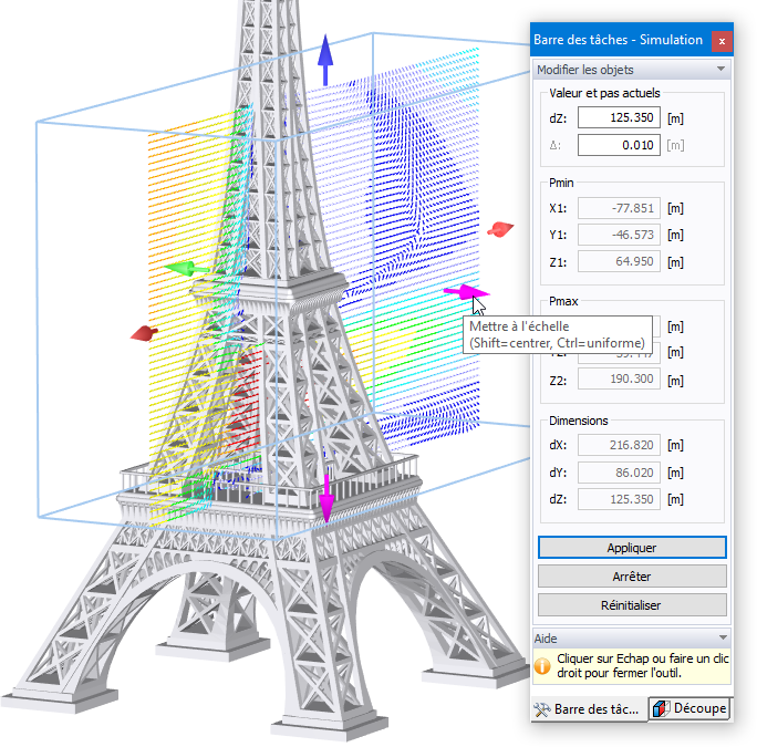 Modification du domaine réduit