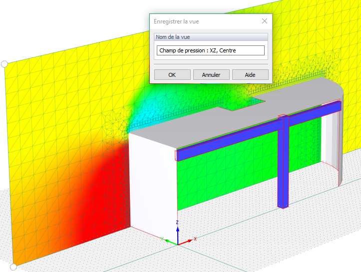 Enregistrement de la vue actuelle