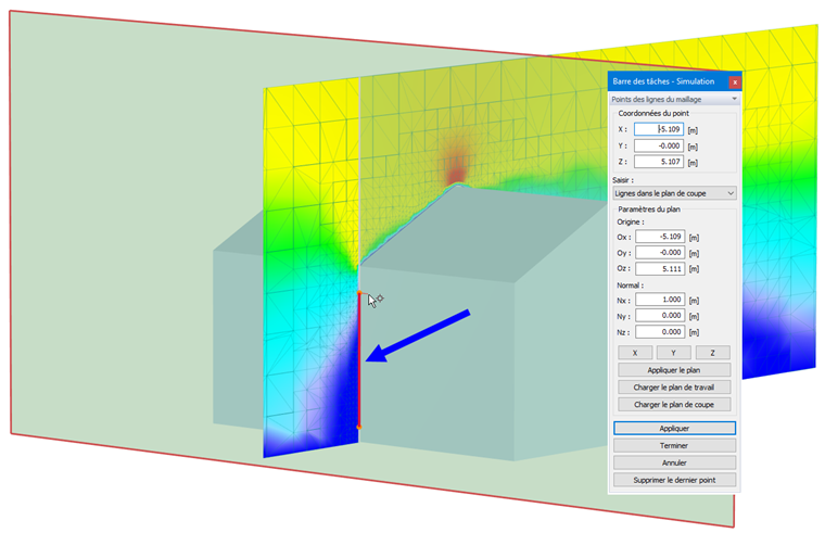 Définition d’une ligne pour le graphique et le relevé linéique