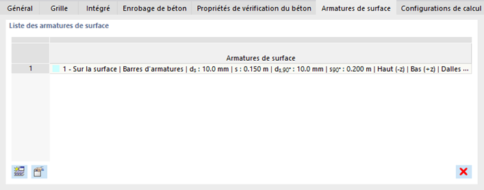 Armatures de surface