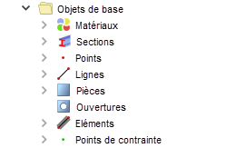 Objets de base dans le navigateur Données