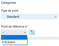 Sélectionner le point de référence