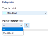 Sélectionner le point de référence