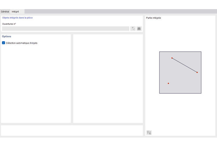 Boîte de dialogue « Nouvelle partie », onglet « Objets intégrés »