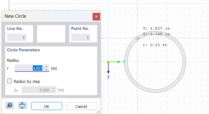 Positionner graphiquement un élément circulaire