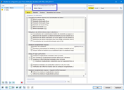 Configuration pour l'ELU des dalles et des barres