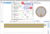 Définition de la disposition et du nombre de barres d'armatures