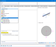 Sélection du type de barre « Poutre résultante »