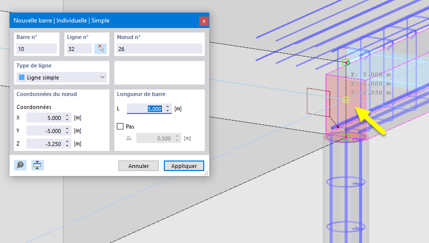 Définition d'une fin de ligne
