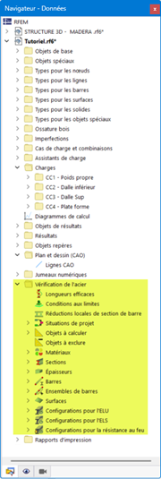 Éléments du navigateur pertinents pour la vérification de l’acier