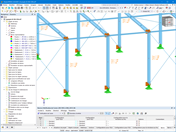 Disposition des appuis nodaux pour déterminer les longueurs efficaces pour les vérifications de stabilité dans les calculs de structure