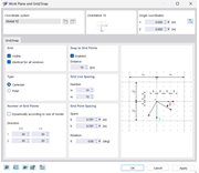 Boîte de dialogue Plan de travail et grille/accrochage