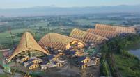 Tianfu Agricultural Expo, China während der Bauphase (© StructureCraft)