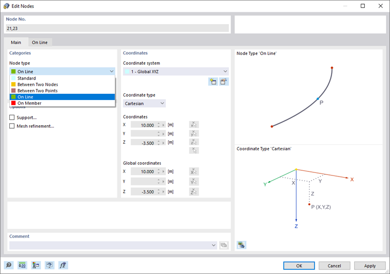 Modification du « Type de nœud »