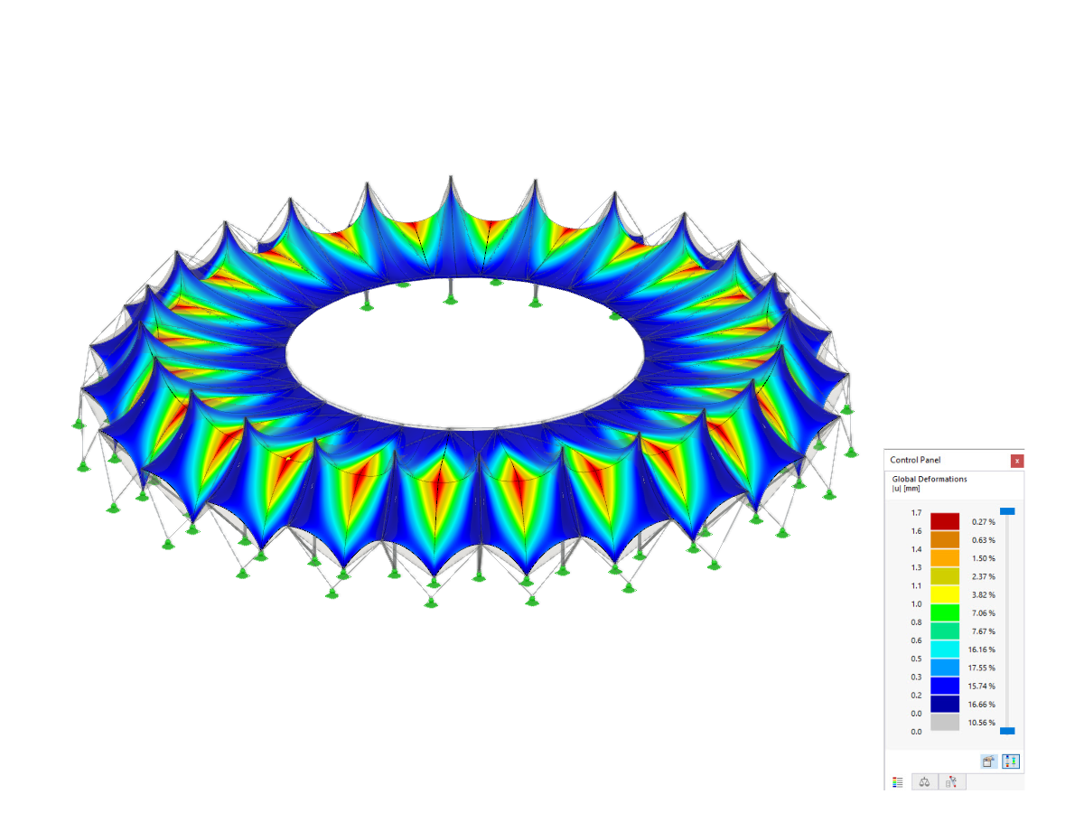 Recherche de forme pour une structure à membrane