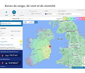 Détermination de la vitesse du vent avec l’outil Geo-Zone de Dlubal