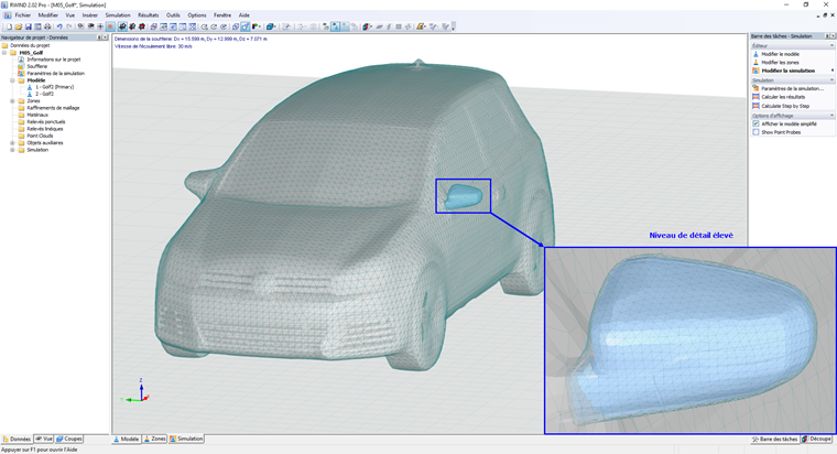 Modèle 2 avec niveau de détail élevé