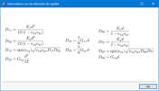 Informations sur les éléments de rigidité