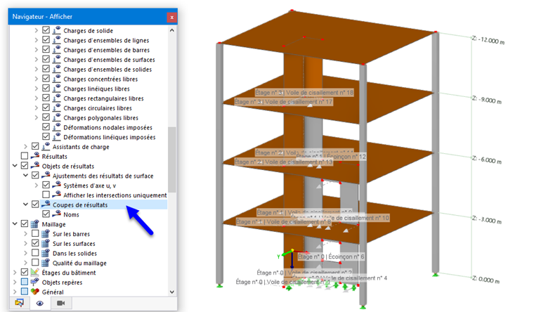 Activer et désactiver les coupes de résultats