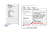 FAQ 002633 | Dans certaines fenêtres, les sections sont coupées afin que les boutons ou les fonctions du programme ne soient pas accessibles. Comment puis-je faire cela 