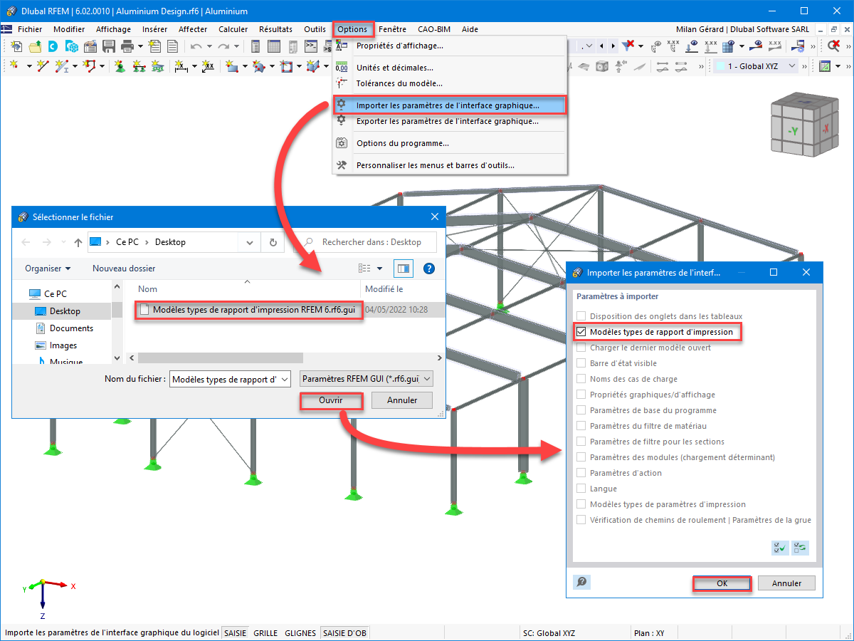 FAQ 005256 | Comment puis-je importer des modèles types de rapport d'impression depuis d'autres ordinateurs ?