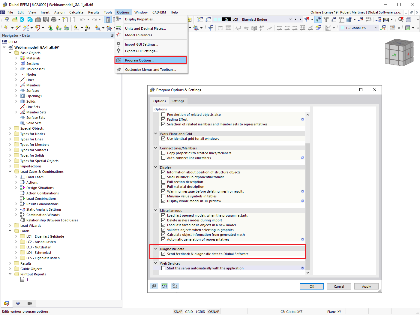 FAQ 005257 | Je travaille actuellement à l'étranger et je dois parfois me connecter au logiciel en utilisant mes données mobiles. Cela occasionne des frais élevés. Lors de son fonctionnement, combien RFEM consomme-t-il de données ?