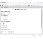 Exemples de formules