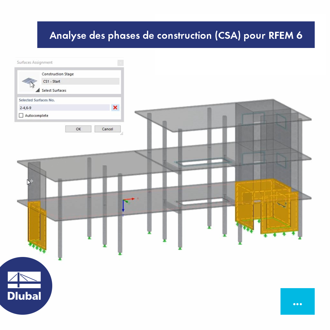 Analyse des phases de construction (CSA) pour RFEM 6