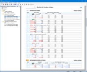 Rapport d'impression avec les données du modèle de bâtiment