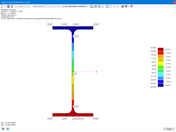 Vérification de l'acier - Diagramme de résultats sur la section