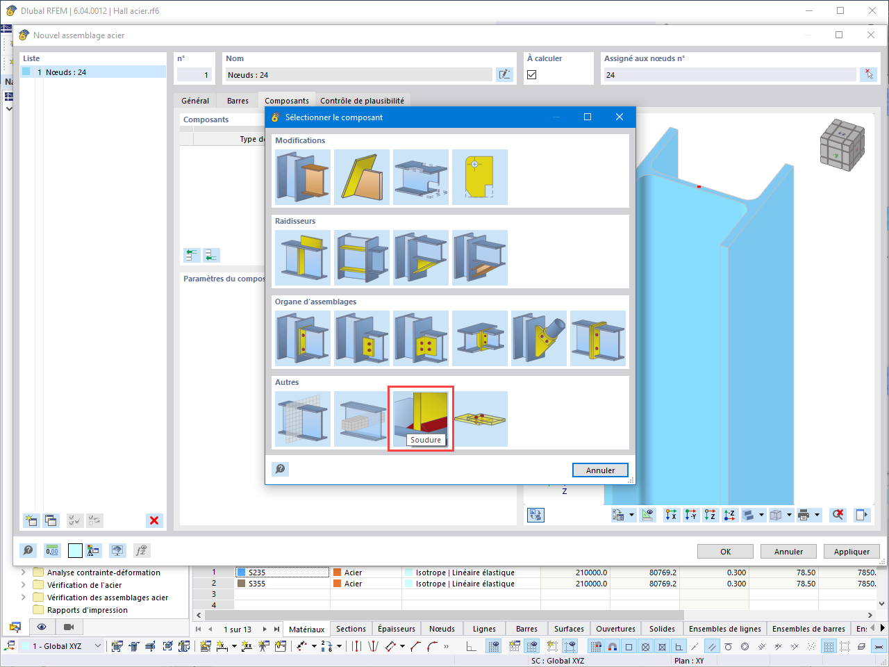 Fonctionnalité 002424 | Soudure générale
