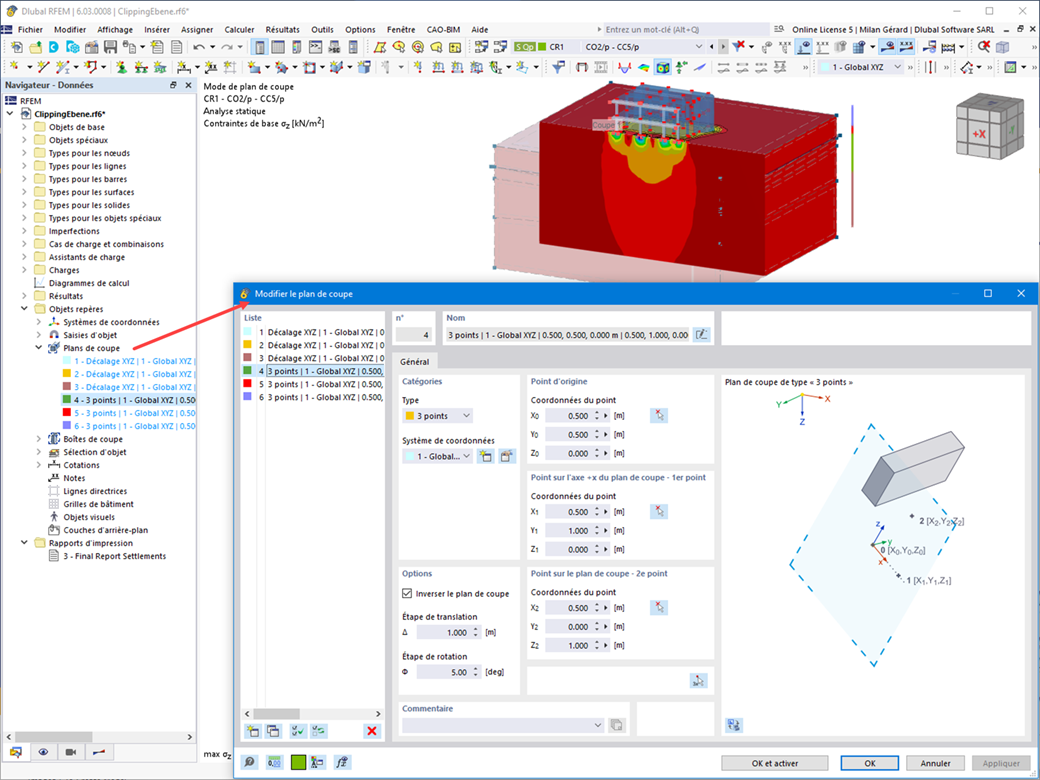 Fonctionnalité 002416 | Affichage des résultats à l'aide d'un plan de coupe
