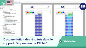 Documentation des résultats dans le rapport d'impression de RFEM 6