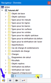 Ouverture du rapport d'impression