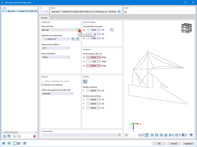 Nouvelle couche d'arrière-plan