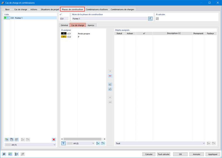 Liste « À assigner »